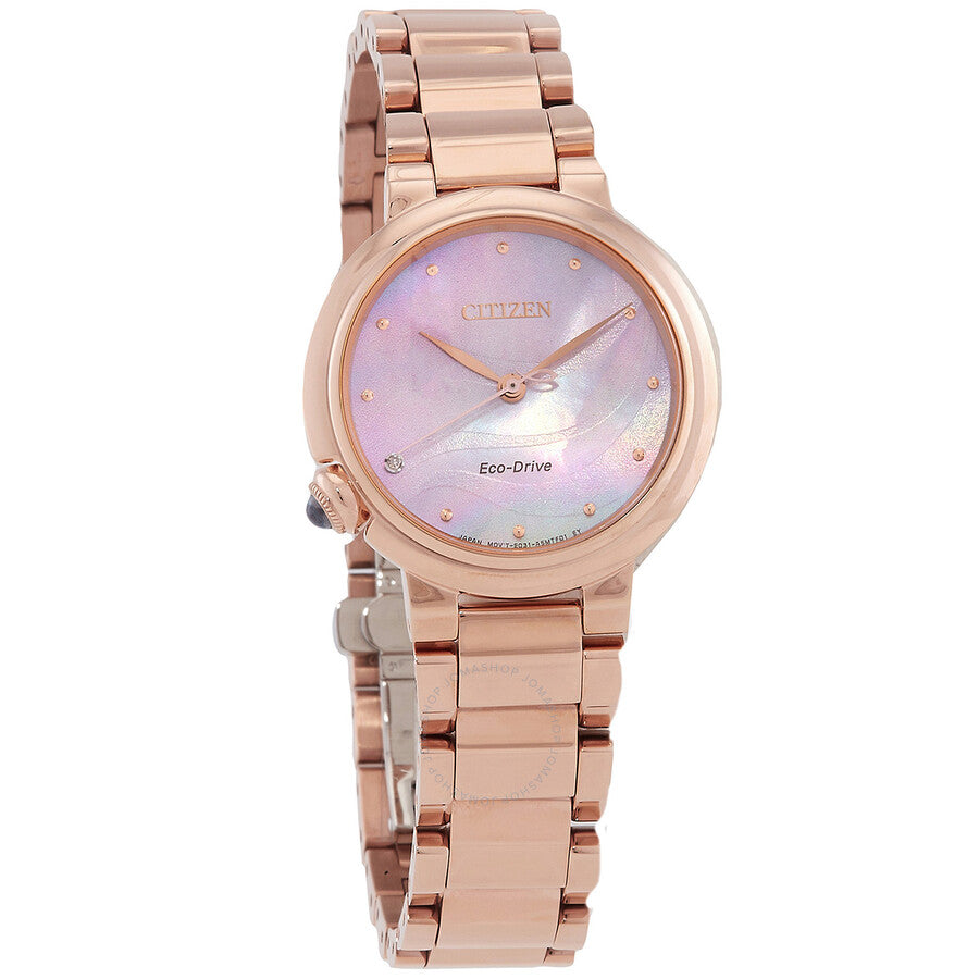 Citizen L Eco-Drive Mother of Pearl Dial Ladies Watch EM0917-81Y - Dawson Watches