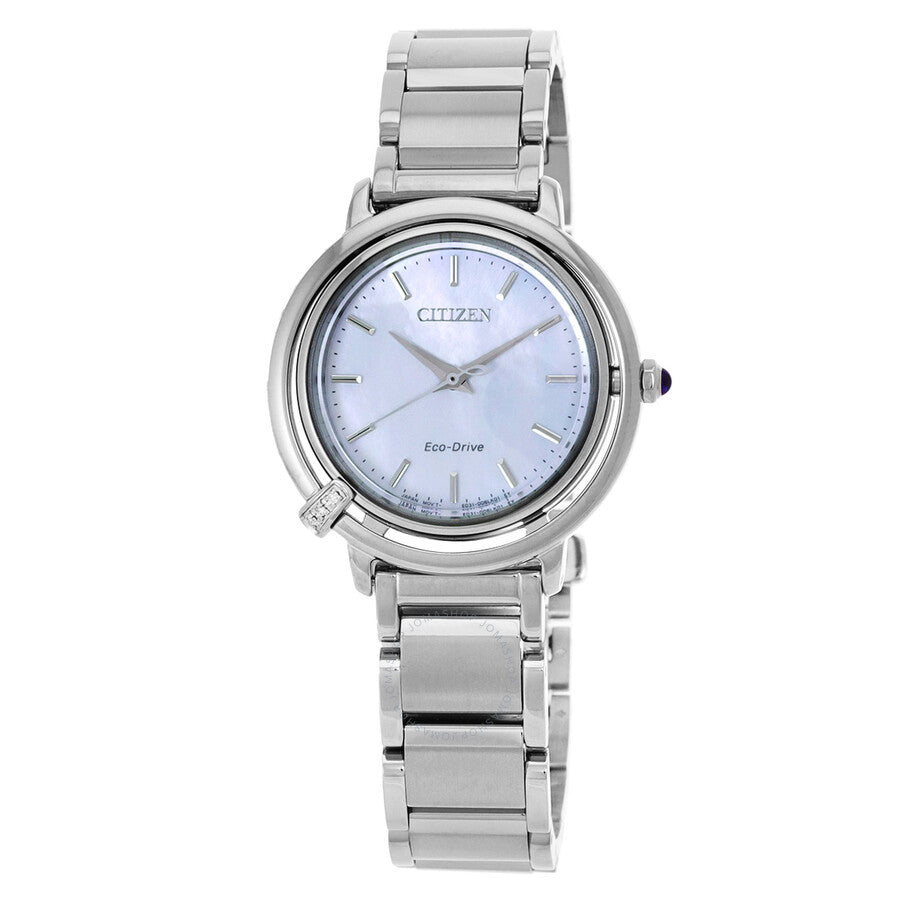 Citizen L Eco-Drive Mother of Pearl Dial Ladies Watch EM1090-60D - Dawson Watches