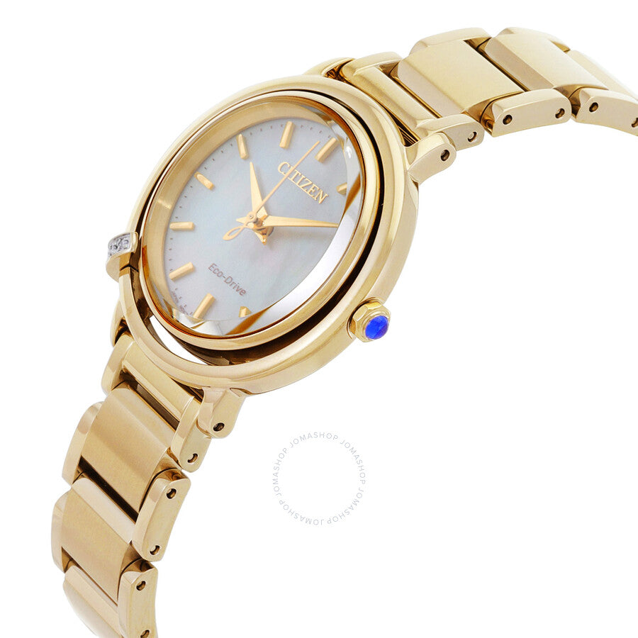 Citizen L Eco-Drive Mother of Pearl Dial Ladies Watch EM1092-64D - Dawson Watches #2