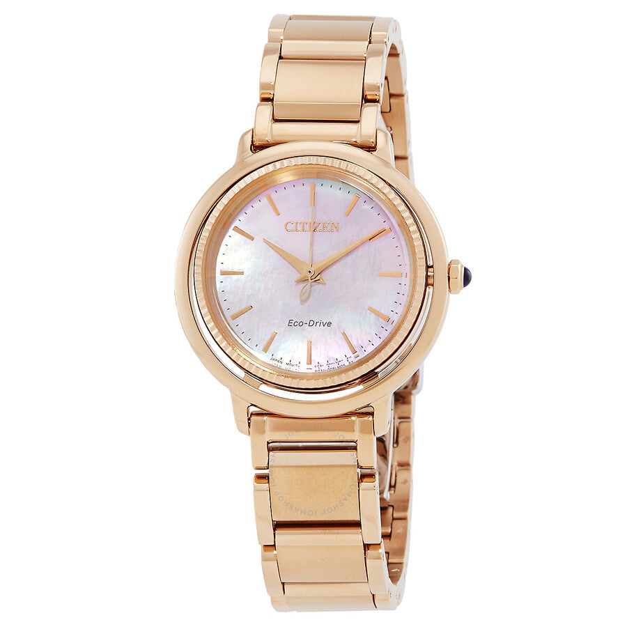 Citizen L Eco-Drive Mother of Pearl Dial Ladies Watch EM1103-86Y - Dawson Watches