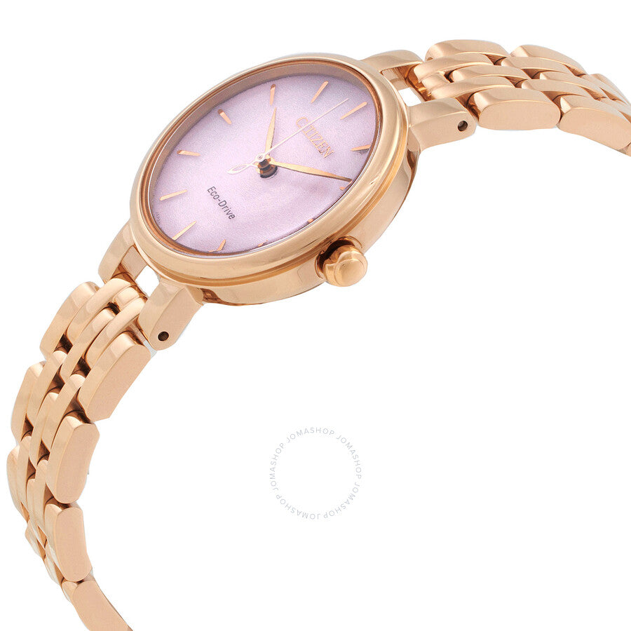 Citizen L Eco-Drive Pink Dial Ladies Watch EM0993-82X - Dawson Watches #2