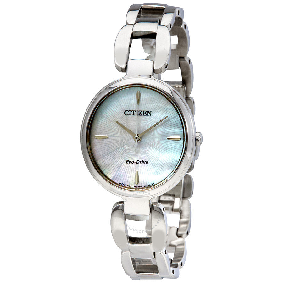 Citizen L Mother of Pearl Dial Ladies Watch EM0420-54D - Dawson Watches