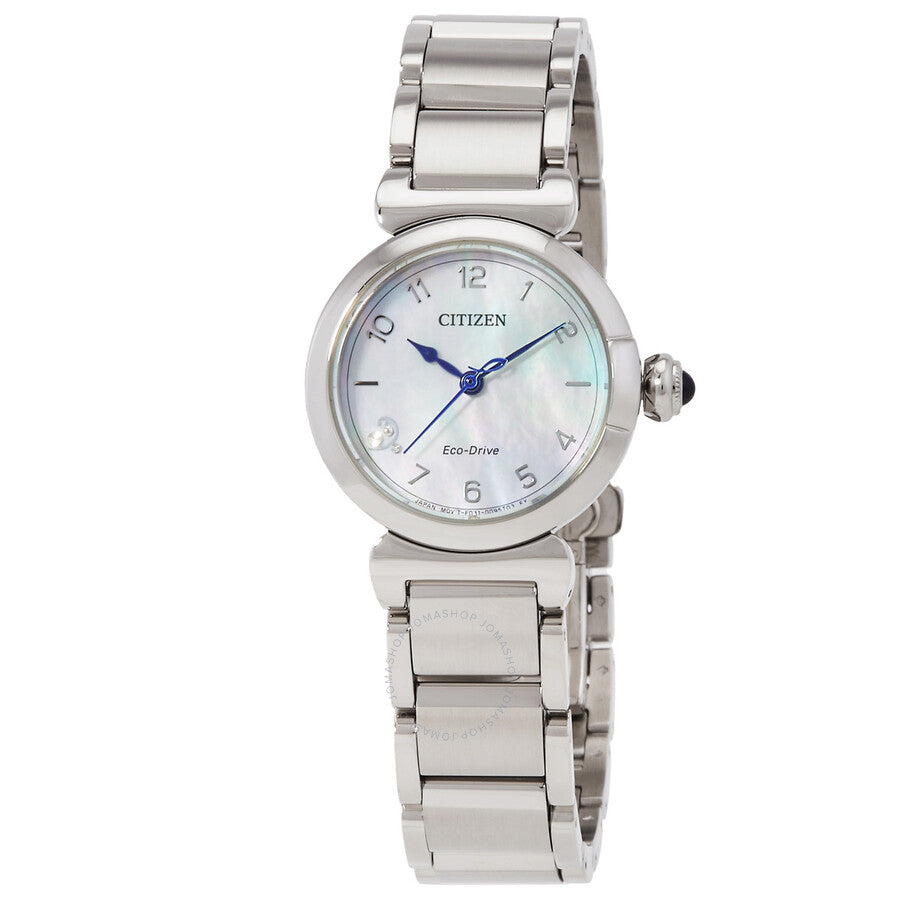 Citizen L Mae White Mother of Pearl Dial Ladies Watch EM1130-83D - Dawson Watches