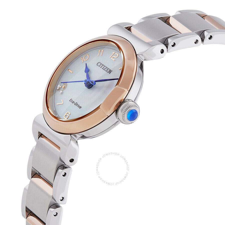 Citizen L Mae White Mother of Pearl Dial Ladies Watch EM1136-87D - Dawson Watches #2