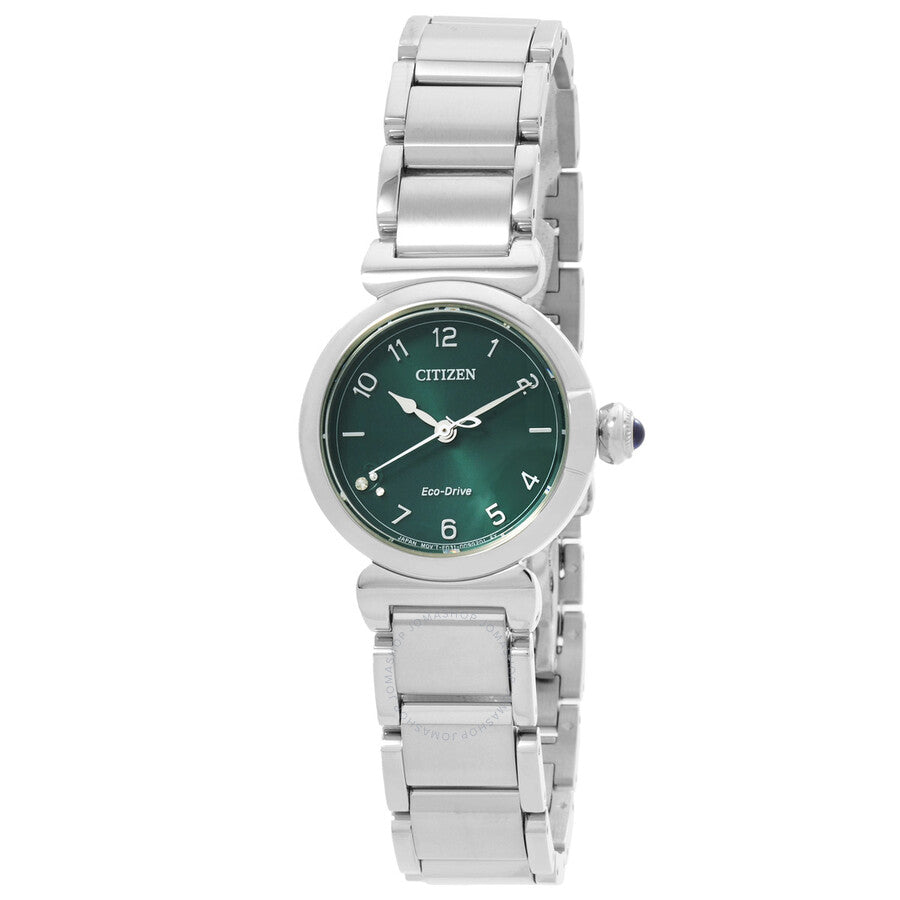 Citizen L May Bells Eco-Drive Green Dial Ladies Watch EM1130-83X - Dawson Watches