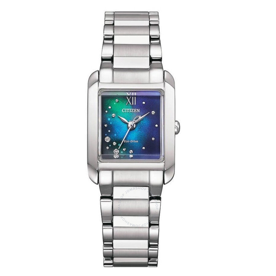 Citizen L Series Eco-Drive Crystal Blue Dial Ladies Watch EW5591-60L - Dawson Watches