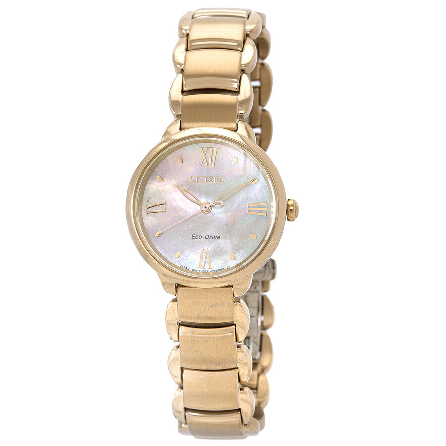 Citizen L Series Eco-Drive Mother of Pearl Dial Ladies Watch EM0929-81Y - Dawson Watches
