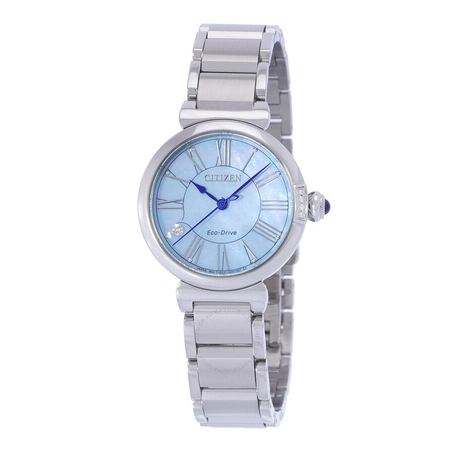 Citizen L Series Eco-Drive Mother of Pearl Dial Ladies Watch EM1060-87N - Dawson Watches