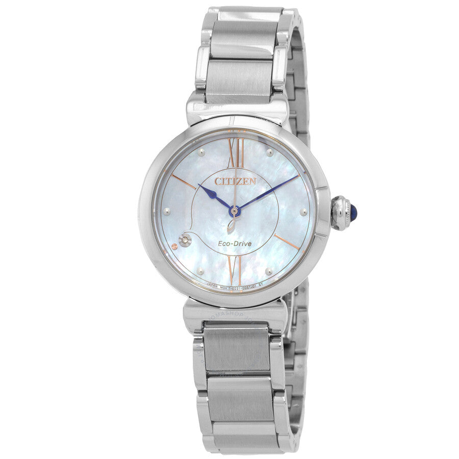 Citizen L Series Eco-Drive Mother of Pearl Dial Ladies Watch EM1070-83D - Dawson Watches