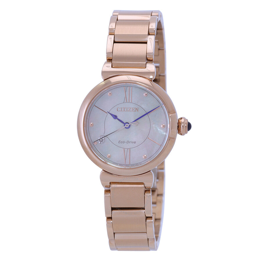 Citizen L Series Eco-Drive Mother of Pearl Dial Ladies Watch EM1073-85Y - Dawson Watches