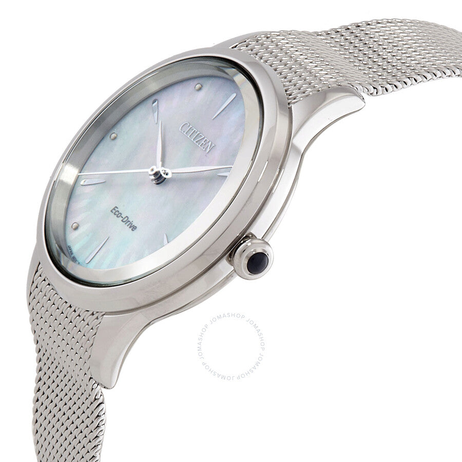 Citizen L Series Eco-Drive Mother of Pearl Dial Ladies Watch EM1150-86D - Dawson Watches #2