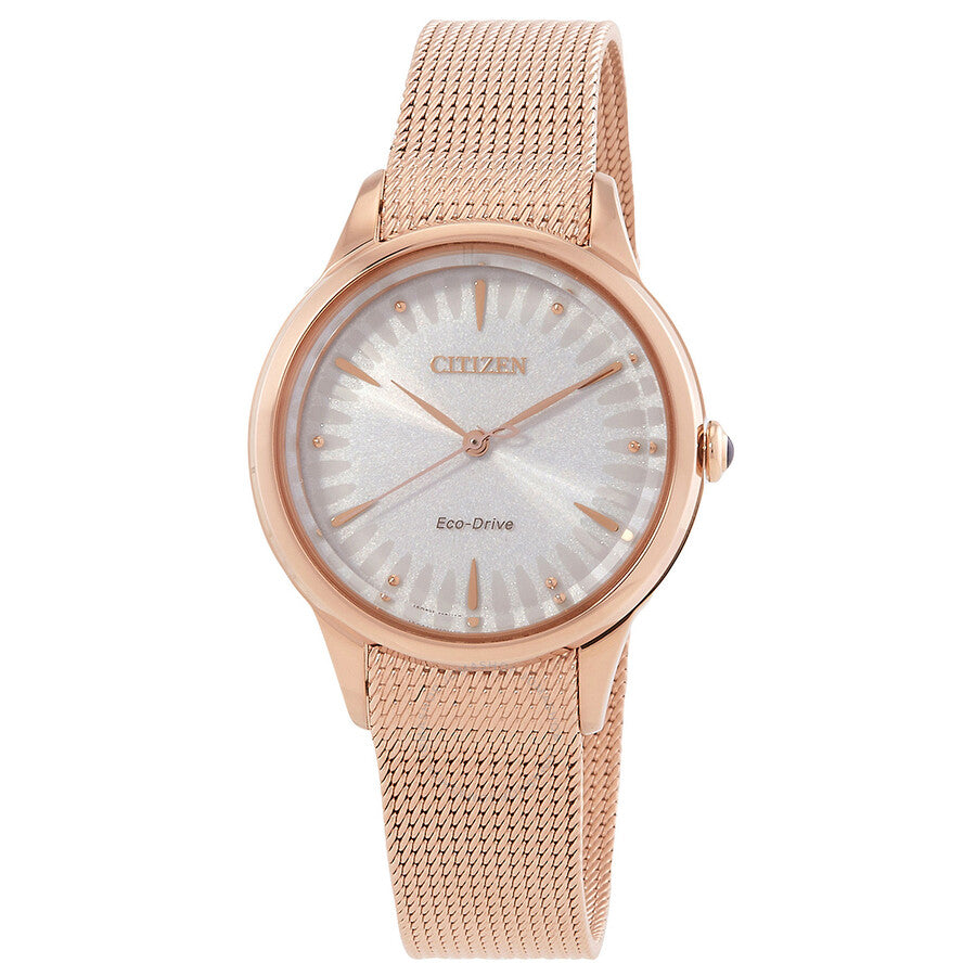 Citizen L Series Eco-Drive White Dial Ladies Watch EM1153-88A - Dawson Watches