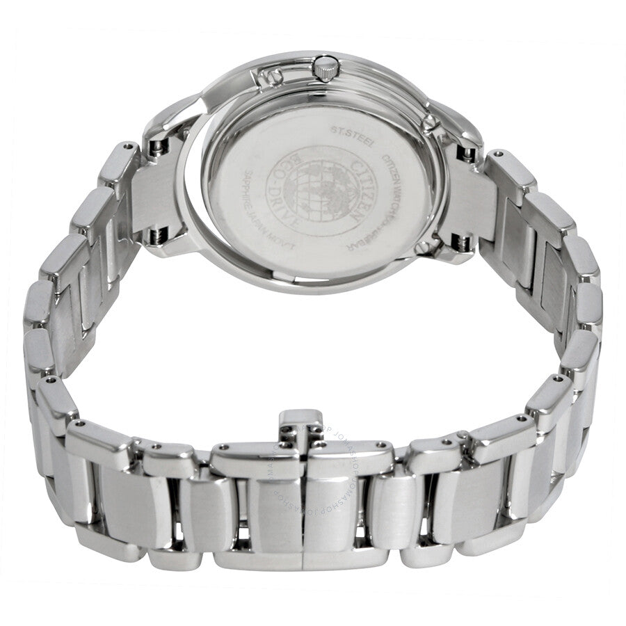 Citizen L Sunrise Solitare Black Diamond Dial Ladies Watch EW5520-50E - Dawson Watches #3
