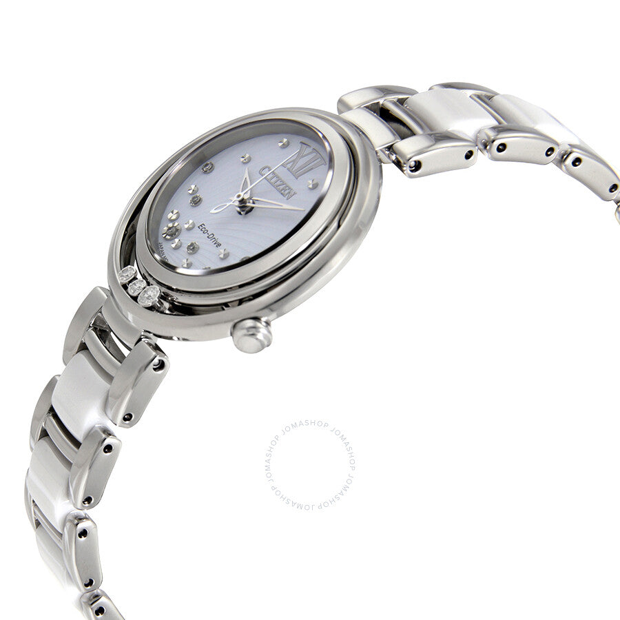 Citizen L Sunrise White Diamond-Accented Dial Ladies Watch EM0320-83A - Dawson Watches #2