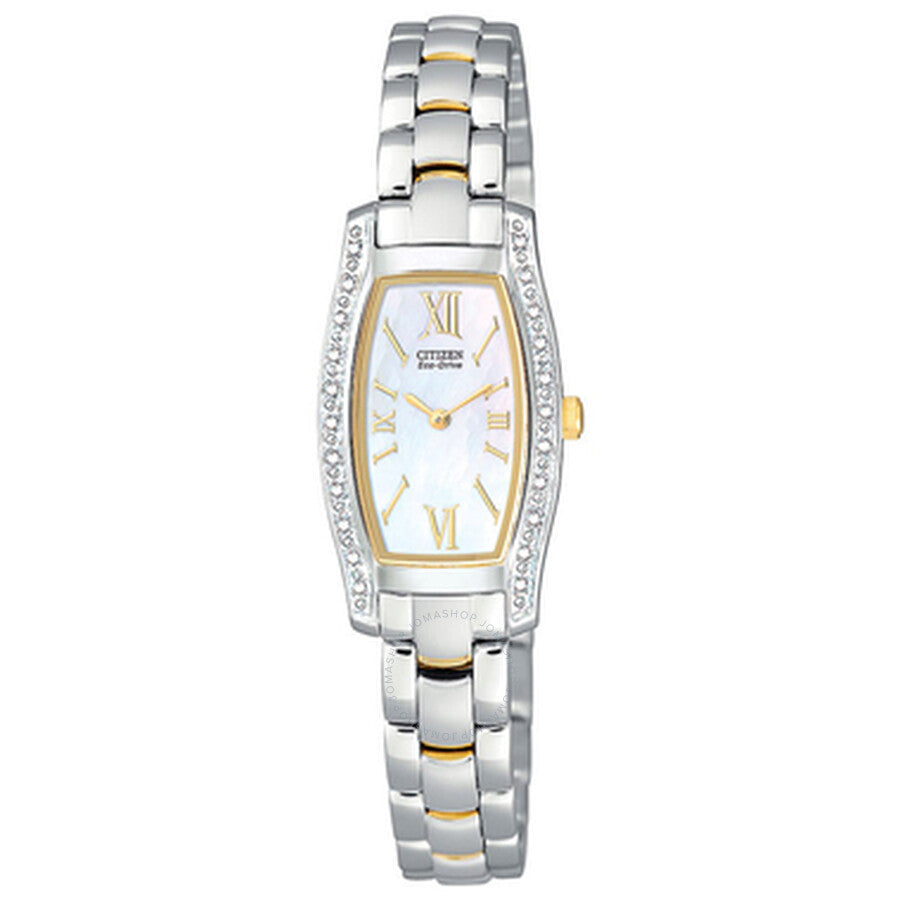 Citizen Ladies Eco Drive Diamond Two-tone Watch EG2554-58D - Dawson Watches