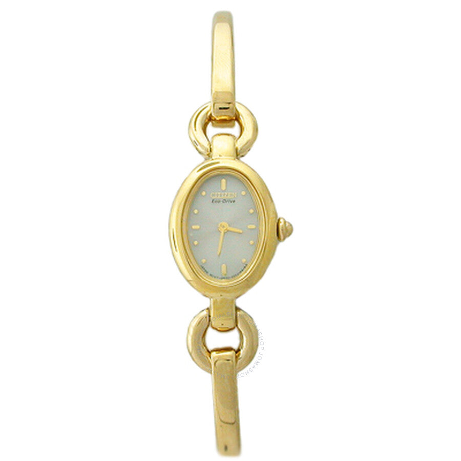 Citizen Ladies Eco-Drive Gold-Tone Silhouette Bangle Watch EG2412-52P - Dawson Watches