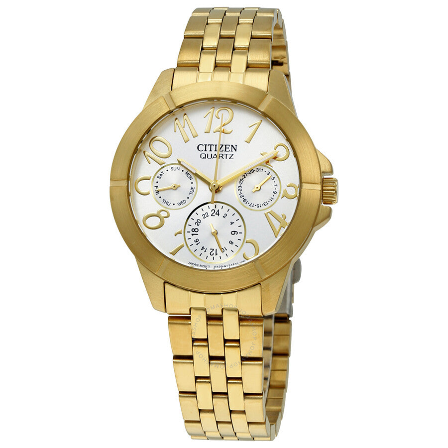 Citizen Ladies Multi-Function Silver Dial Watch ED8102-56A - Dawson Watches