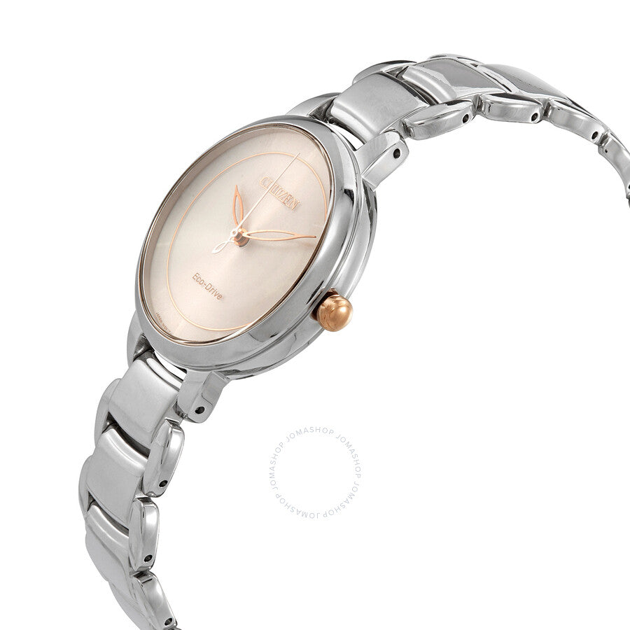 Citizen Ladies Pink Dial Eco-Drive Silver-tone Watch EM0676-85X - Dawson Watches #2