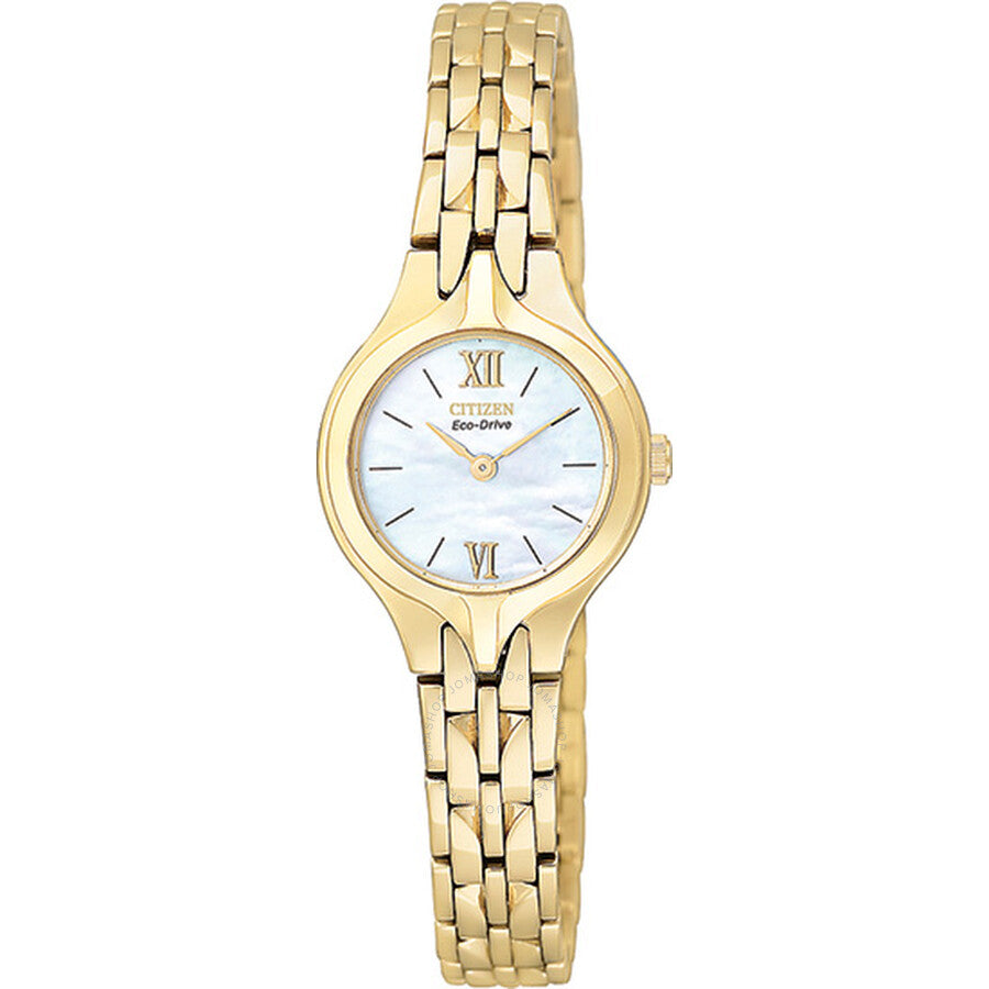 Citizen Ladies Silhouette Eco-Drive Gold-Tone Watch EW9692-52D - Dawson Watches