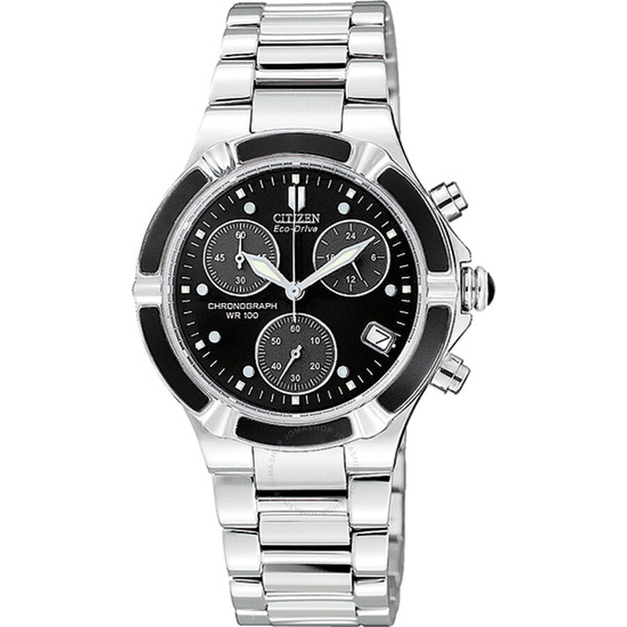 Citizen Ladies Stainless Steel Eco-Drive Riva Chronograph Watch FB1030-59E - Dawson Watches