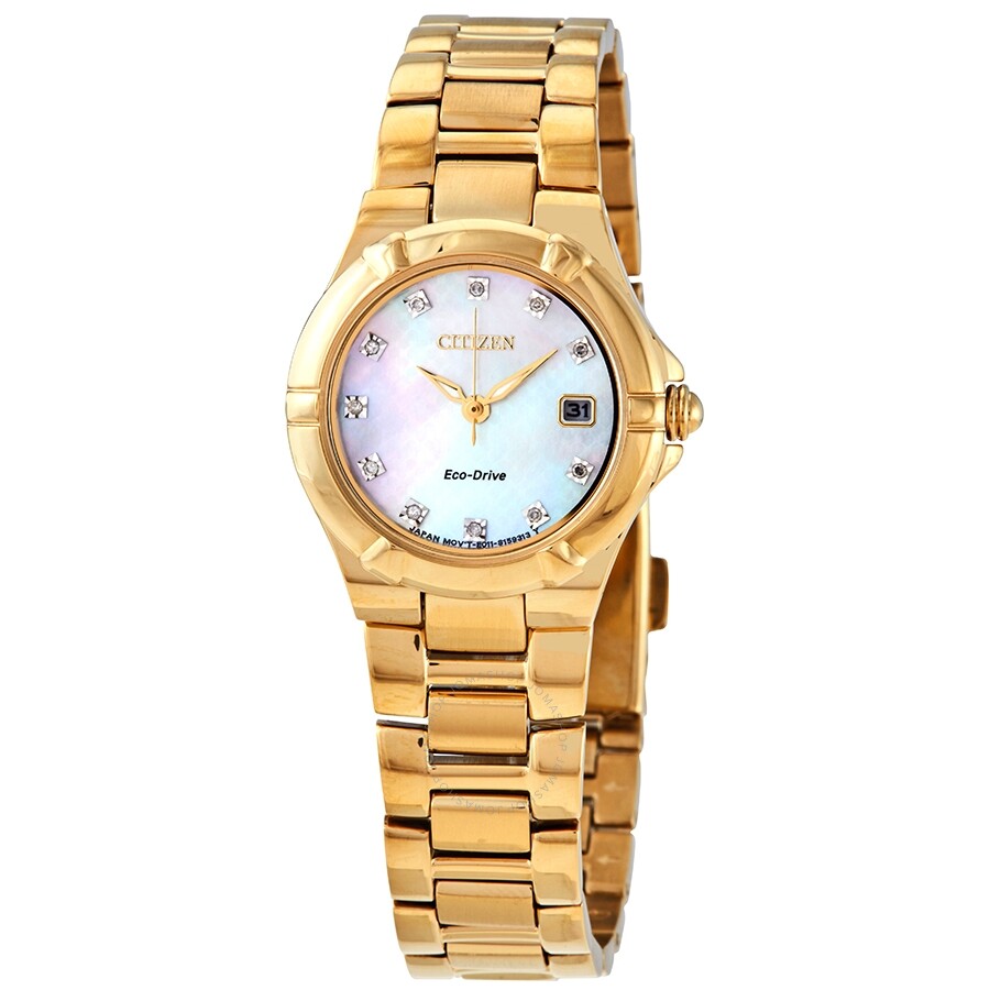 Citizen Eco-Drive Crystal Ladies Watch EW1532-61D - Dawson Watches