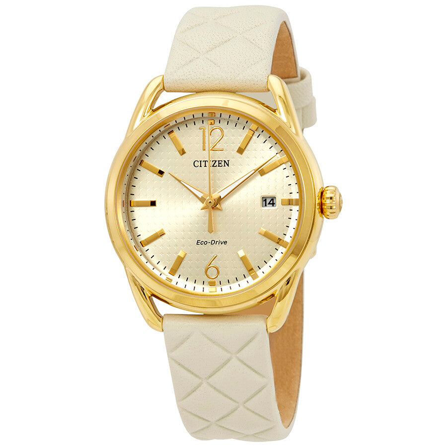 Citizen LTR - Long Term Relationship Champagne Dial Eco-Drive Ladies Watch FE6082-08P - Dawson Watches