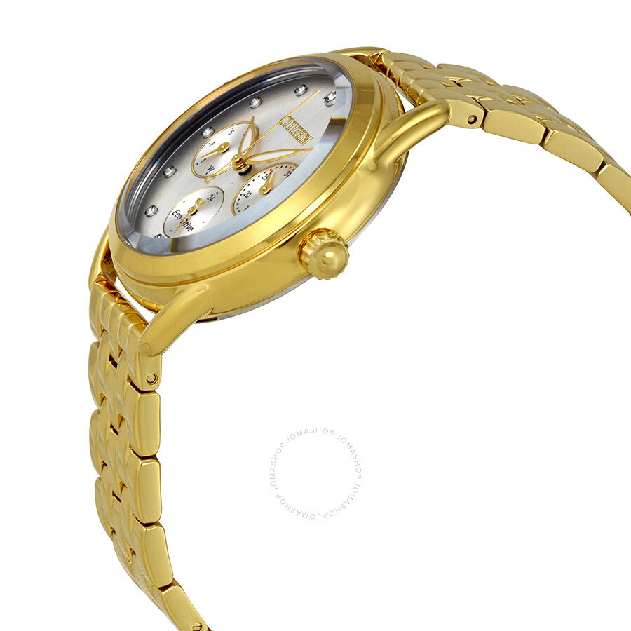 Citizen LTR Crystal Silver Dial Yellow Gold-tone Ladies Watch FD2052-58A - Dawson Watches #2
