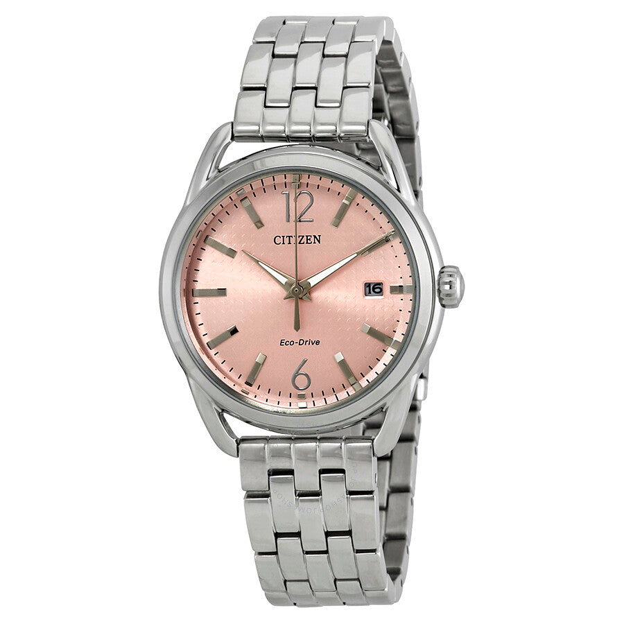 Citizen LTR Eco-Drive Light Pink Dial Ladies Watch FE6080-71X - Dawson Watches