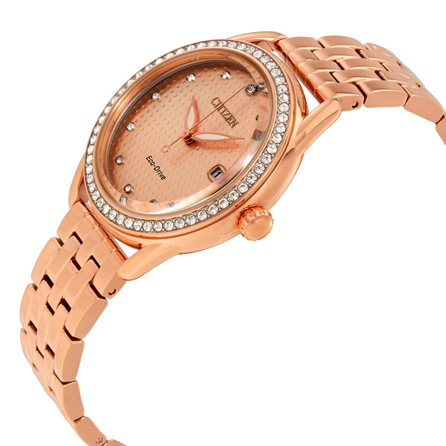 Citizen LTR Crystal Rose Dial Rose Gold-tone Ladies Watch FE6113-57X - Dawson Watches #2