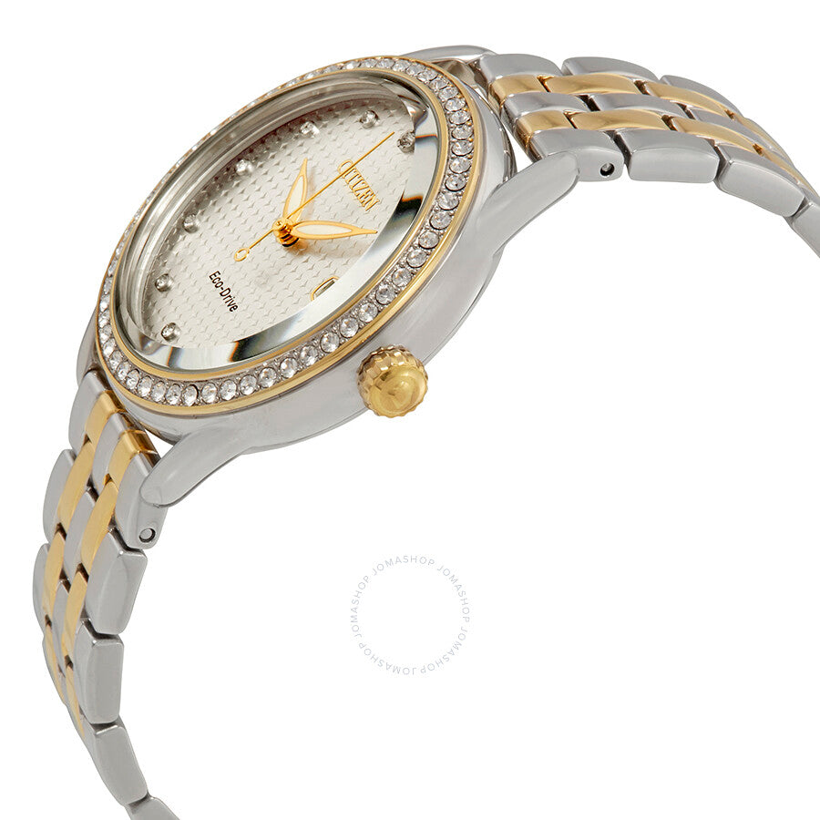 Citizen LTR Crystal Silver Dial Two-tone Ladies Watch FE6114-54A - Dawson Watches #2