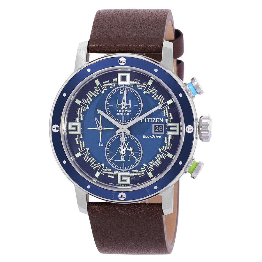 Citizen Luke Skywalker Chronograph Blue Dial Men's Watch CA0768-07W - Dawson Watches
