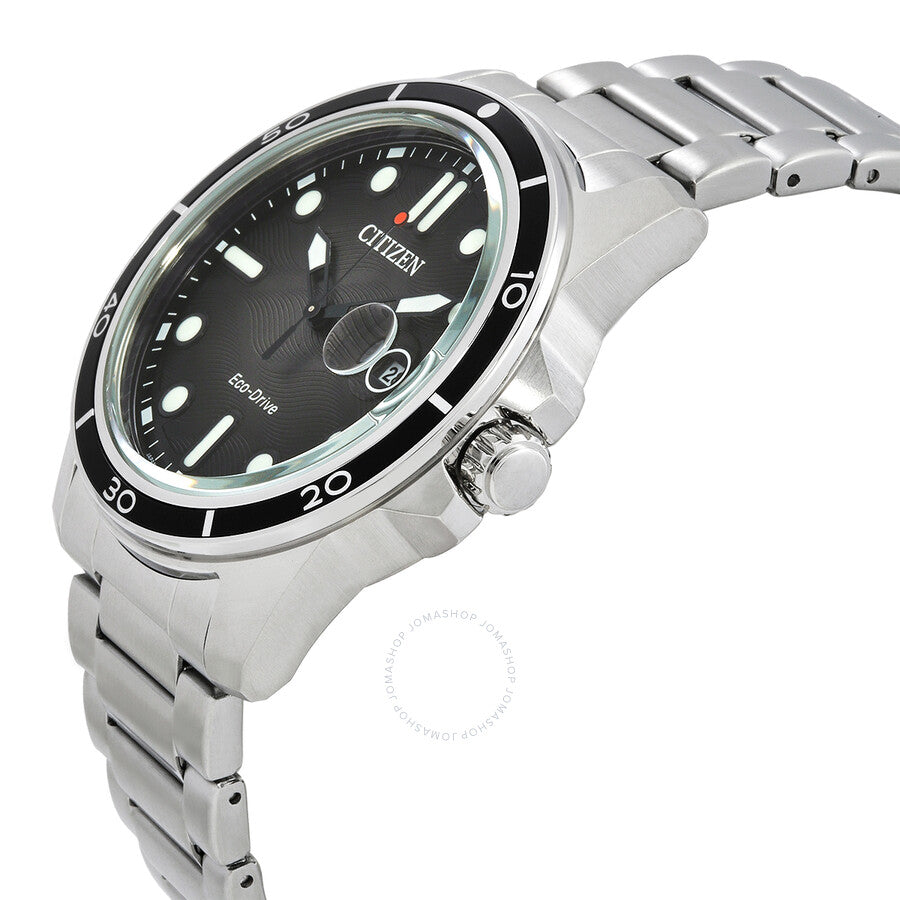 Citizen Marine 1810 Eco-Drive Black Dial Men's Watch AW1816-89E - Dawson Watches #2