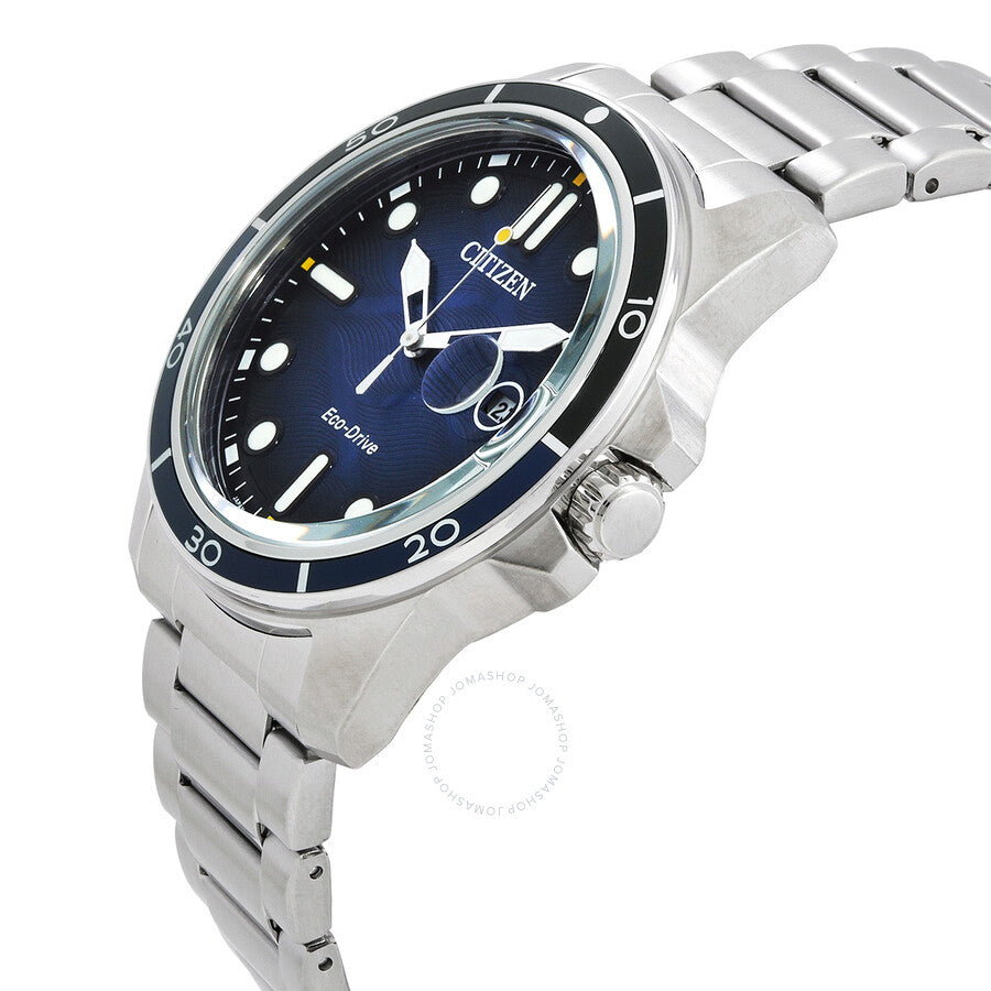 Citizen Marine 1810 Eco-Drive Blue Dial Men's Watch AW1810-85L - Dawson Watches #2