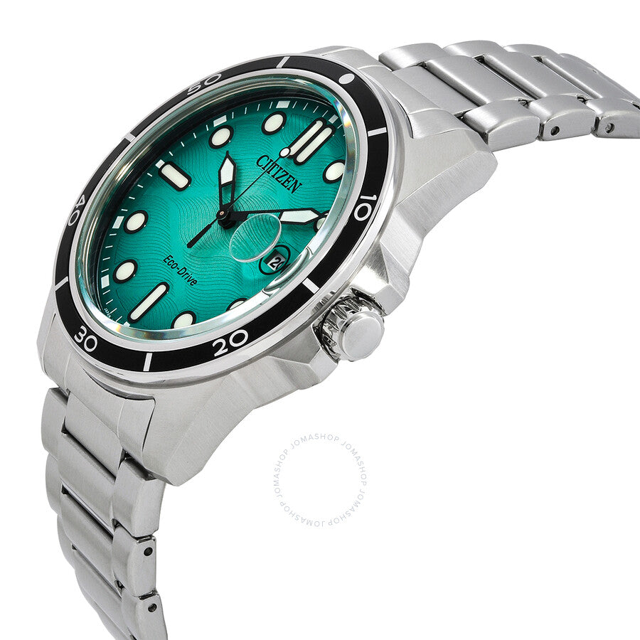 Citizen Marine 1810 Eco-Drive Turquoise Dial Men's Watch AW1816-89L - Dawson Watches #2