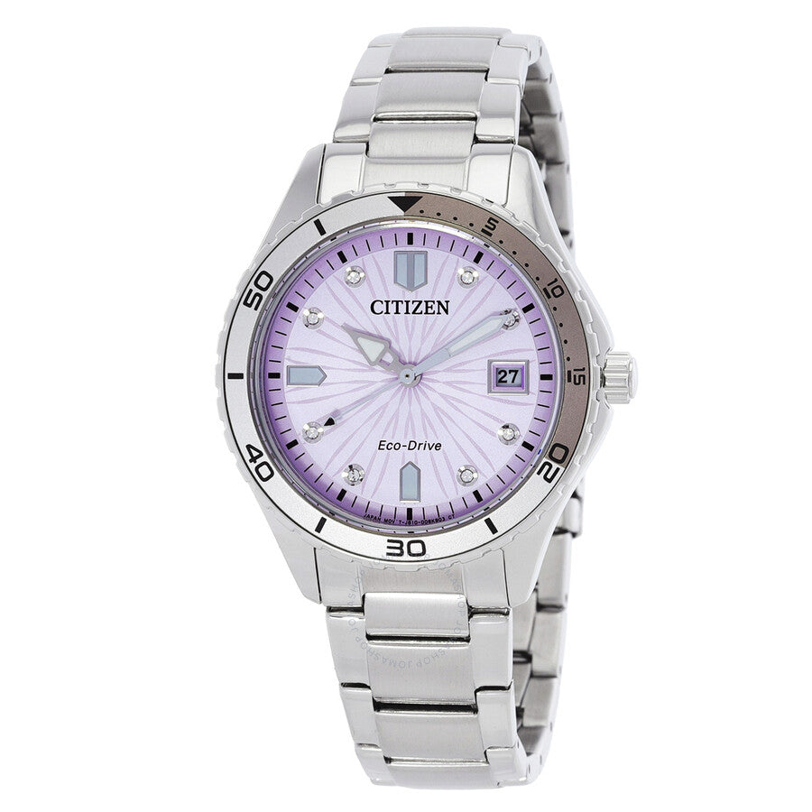 Citizen Marine Lady Eco-Drive Light Pink Dial Ladies Watch FE6170-88X - Dawson Watches