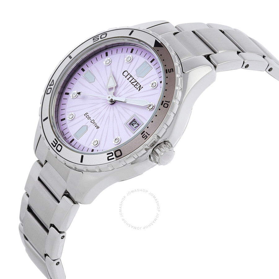 Citizen Marine Lady Eco-Drive Light Pink Dial Ladies Watch FE6170-88X - Dawson Watches #2