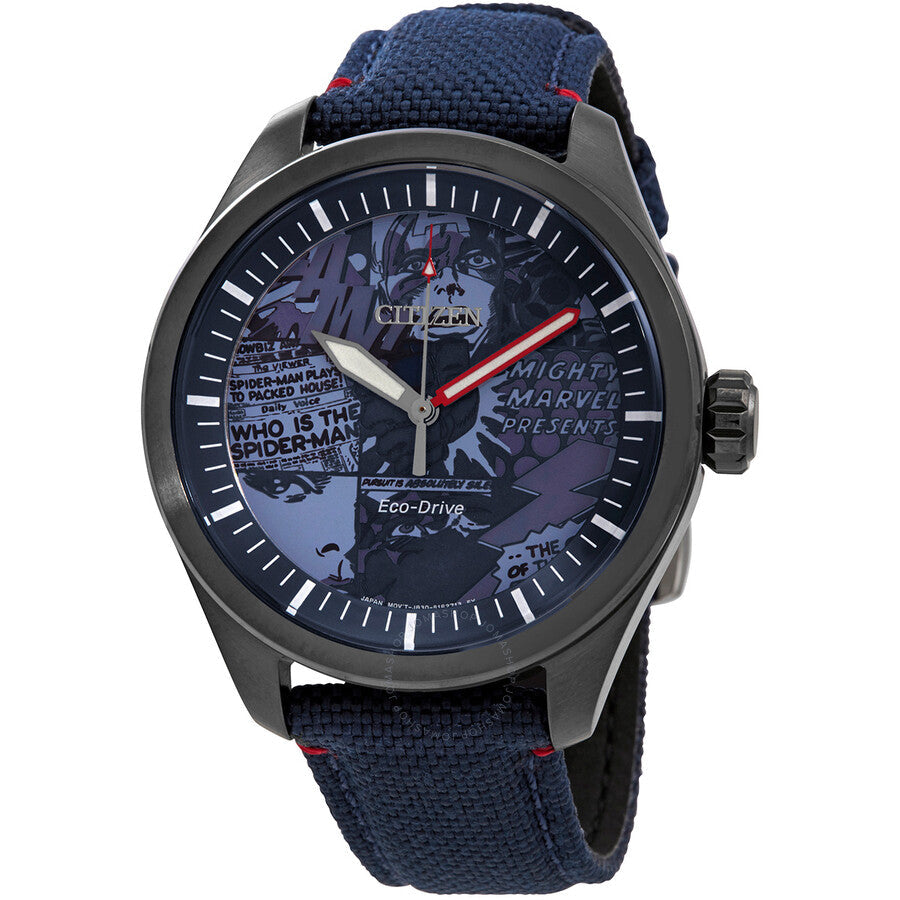 Citizen Marvel Heroes Blue Dial Men's Watch AW2037-04W - Dawson Watches