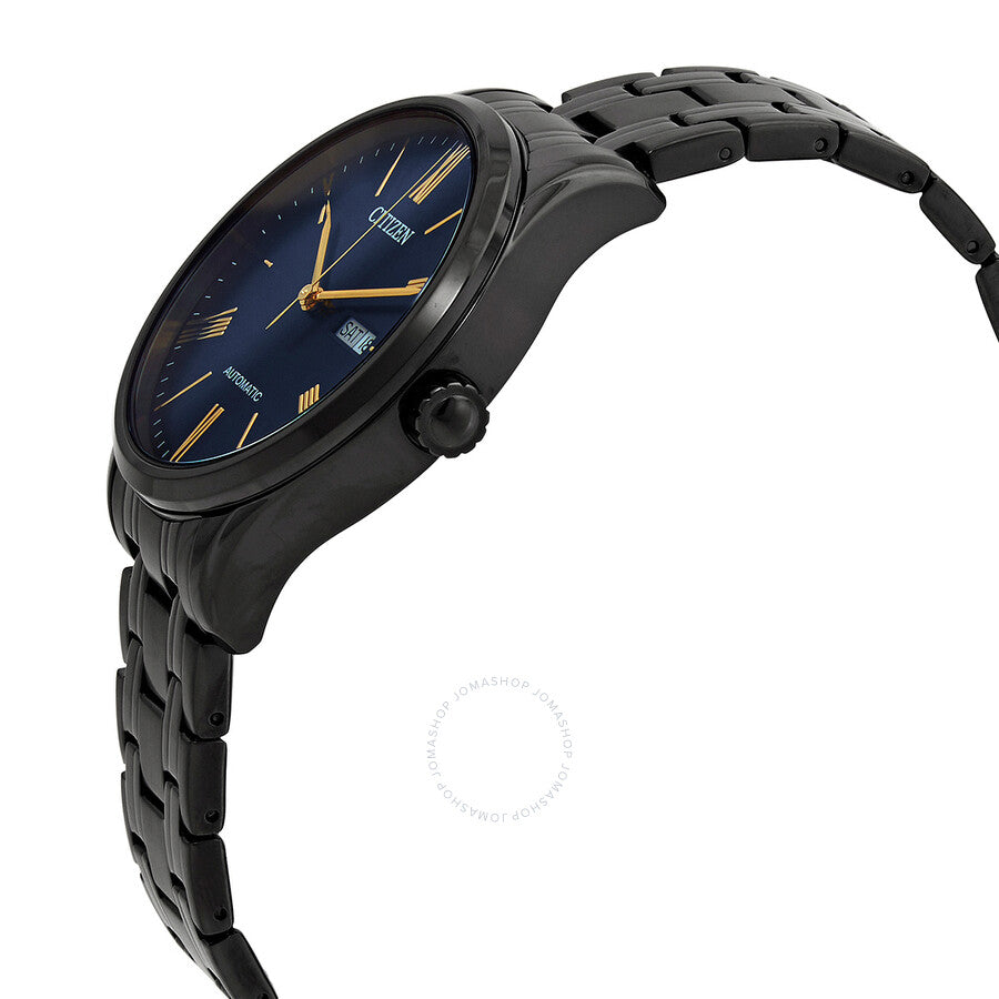 Citizen Mechanical Automatic Blue Dial Black-plated Men's Watch NH8365-86M - Dawson Watches #2