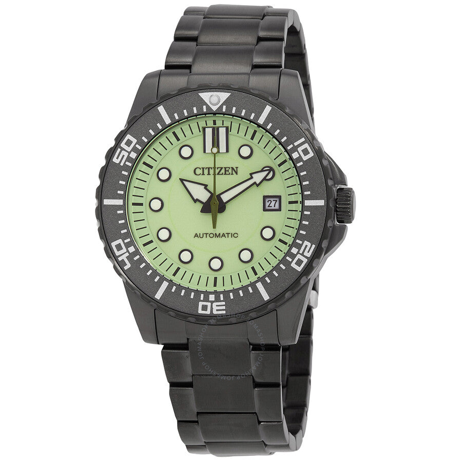 Citizen Mechanical Automatic Green Dial Watch NJ0177-84X - Dawson Watches