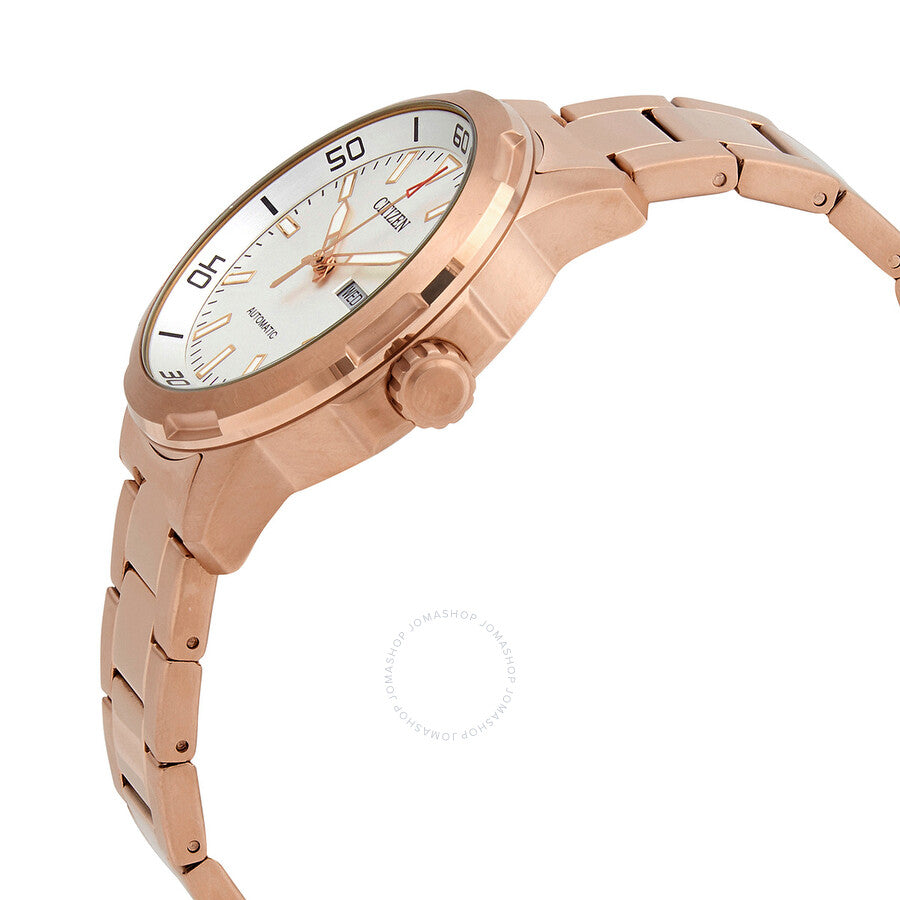 Citizen Mechanical Automatic White Dial Rose Gold-tone Men's Watch NH8373-88A - Dawson Watches #2