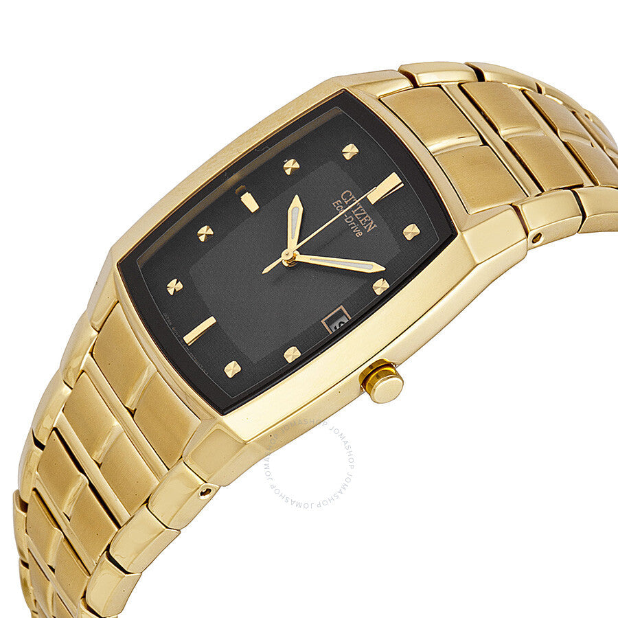 Citizen Men's Eco Drive Black Dial Yellow Gold-tone Watch BM6552-52E - Dawson Watches #2