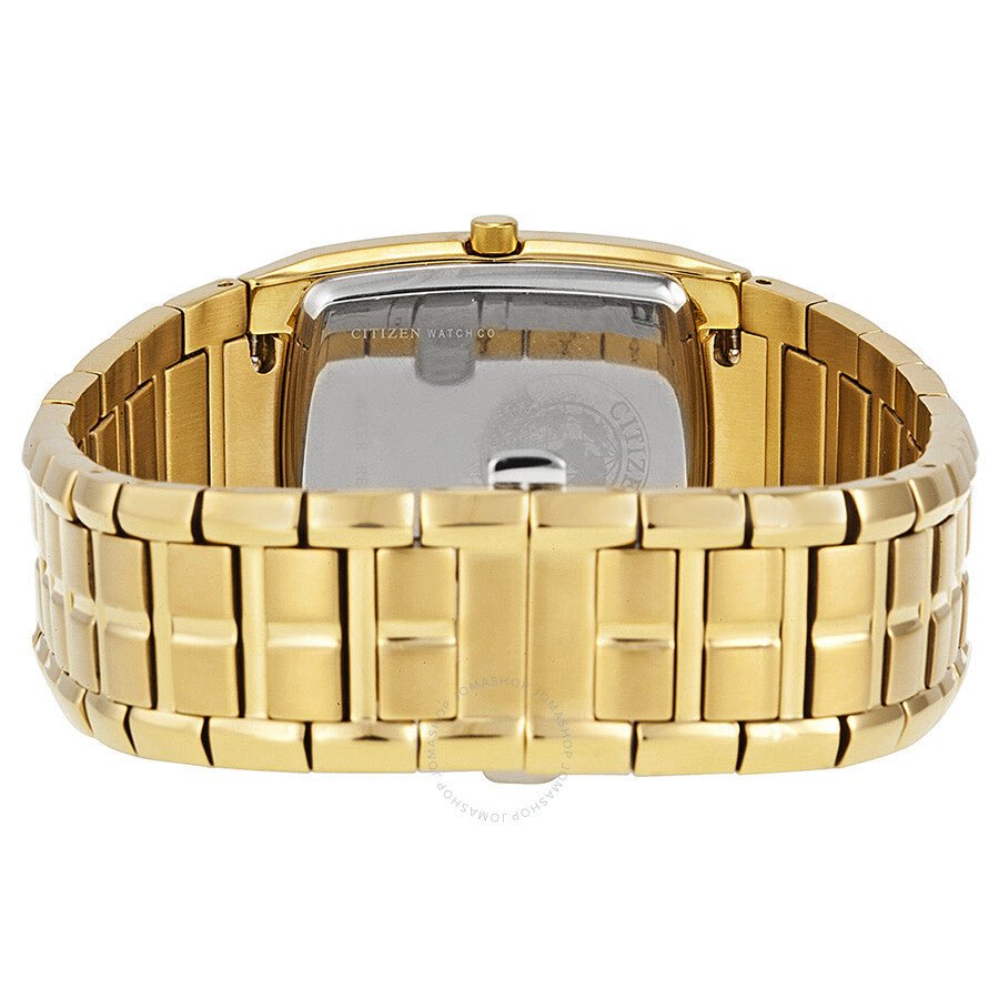 Citizen Men's Eco Drive Black Dial Yellow Gold-tone Watch BM6552-52E - Dawson Watches #3