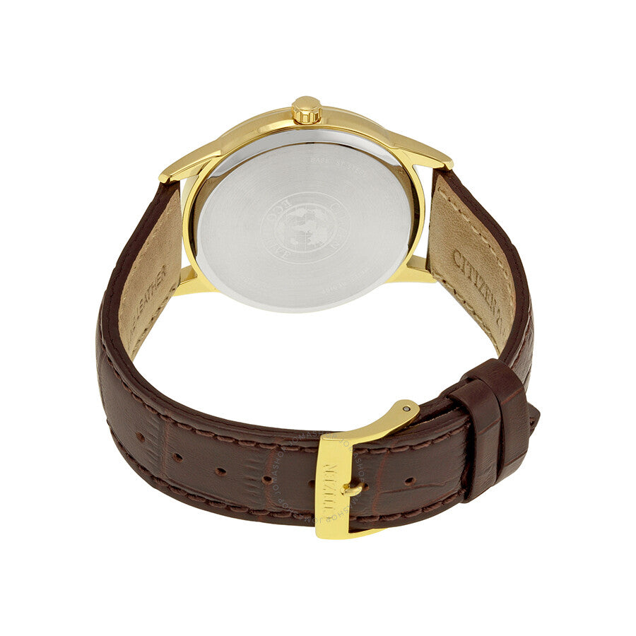 Citizen Men's Straps Eco-Drive Ivory White Dial Watch AW1232-04A - Dawson Watches #3