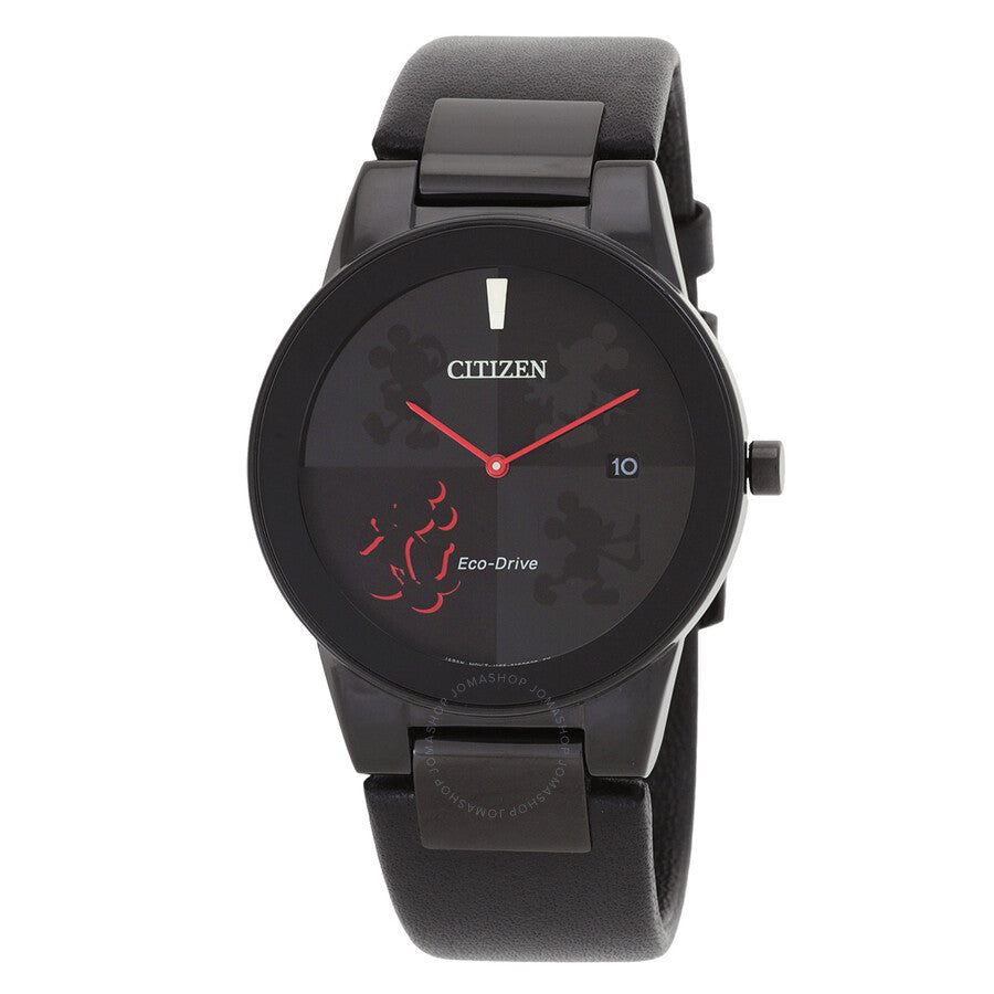 Citizen Mickey Mouse Eco-Drive Black Dial Men's Watch AU1069-06W - Dawson Watches