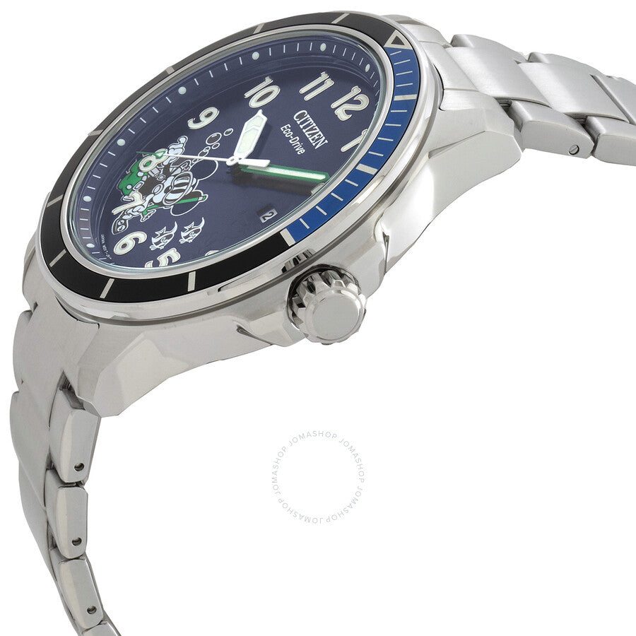 Citizen Mickey Water Sport Eco-Drive Blue Dial Men's Watch AW1529-81W - Dawson Watches #2