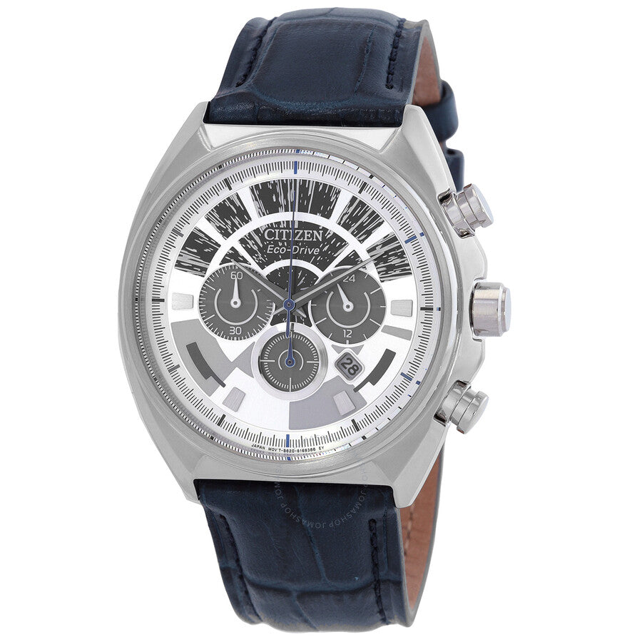 Citizen Millennium Falcon Chronograph Eco-Drive Silver Dial Men's Watch CA4281-00W - Dawson Watches