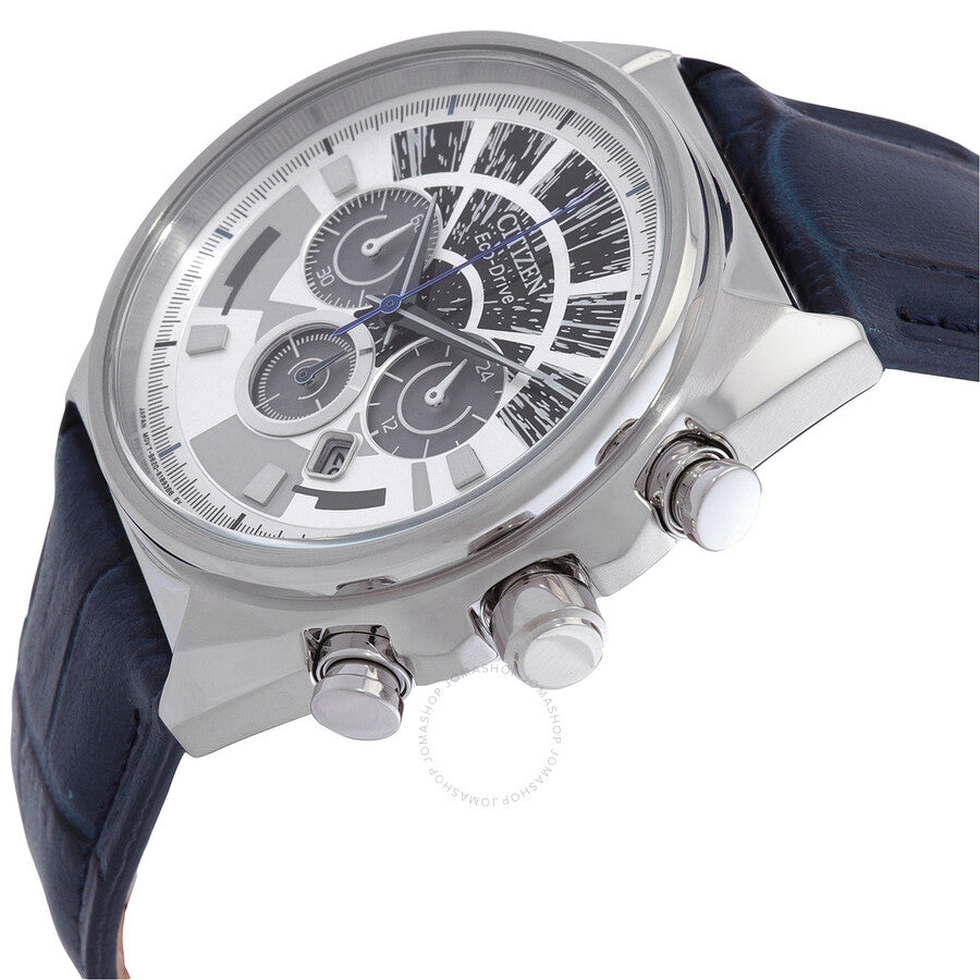Citizen Millennium Falcon Chronograph Eco-Drive Silver Dial Men's Watch CA4281-00W - Dawson Watches #2