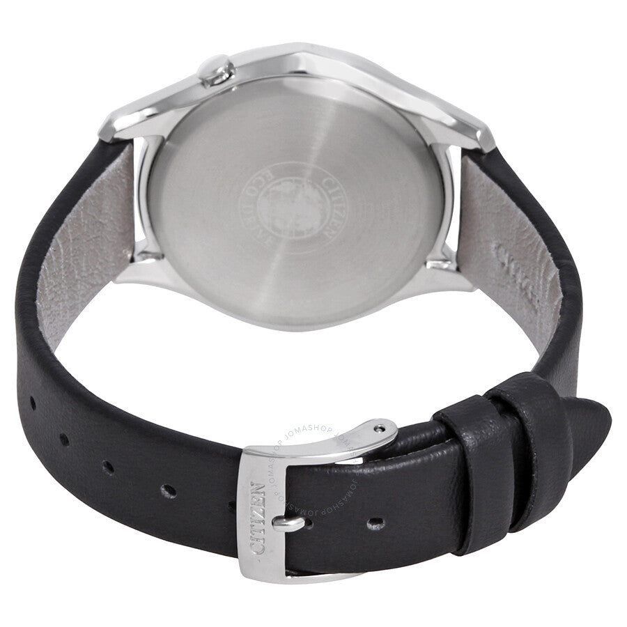 Citizen Modena Black Dial Black Leather Ladies Watch EM0591-01E - Dawson Watches #3
