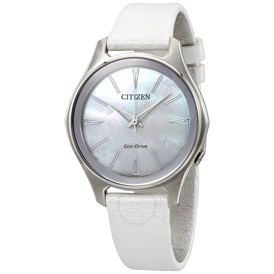 Citizen Modena Mother of Pearl Dial Ladies Watch EM0590-03D - Dawson Watches