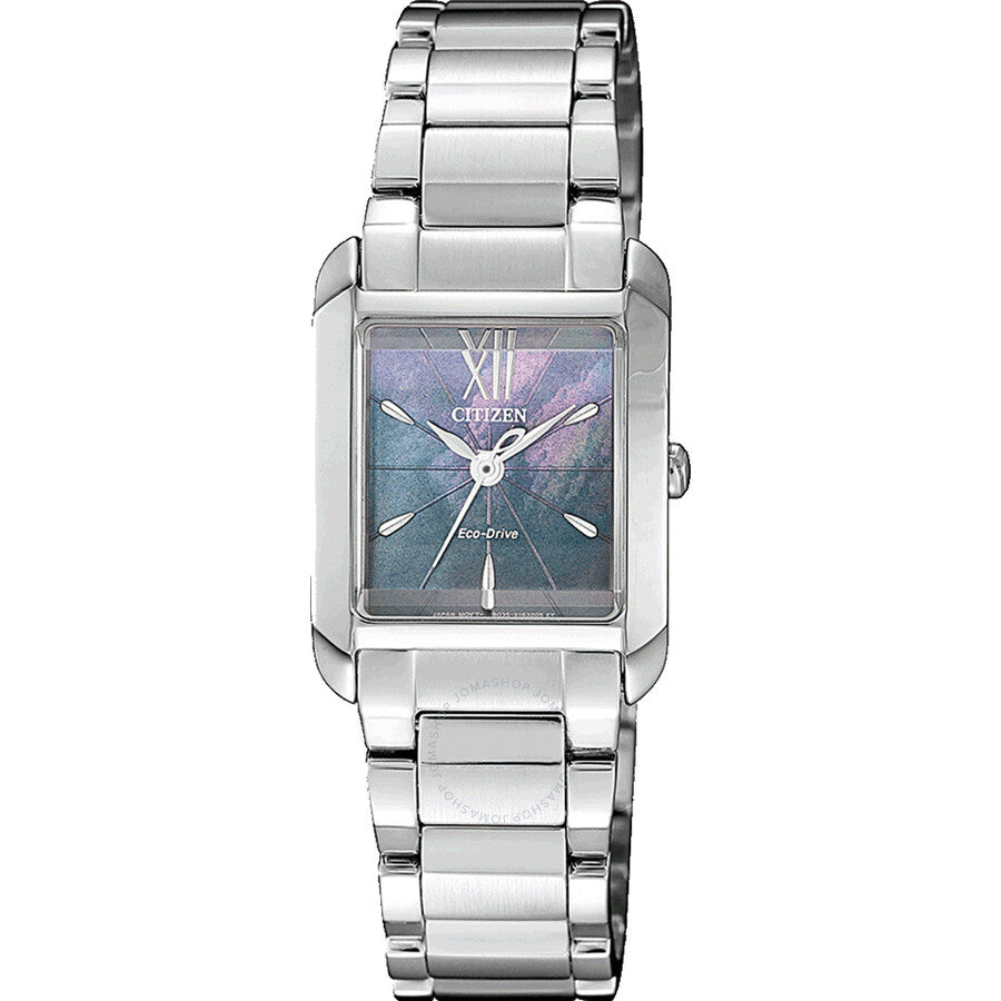 Citizen Mother of Pearl Blue Dial Ladies Eco-Drive Watch EW5551-81N - Dawson Watches